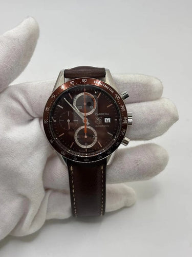 Montre TAG Heuer Carrera Calibre 16 - Montre chronographe automatique en acier 58 Facettes
