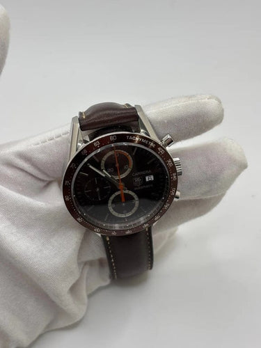 Montre TAG Heuer Carrera Calibre 16 - Montre chronographe automatique en acier 58 Facettes