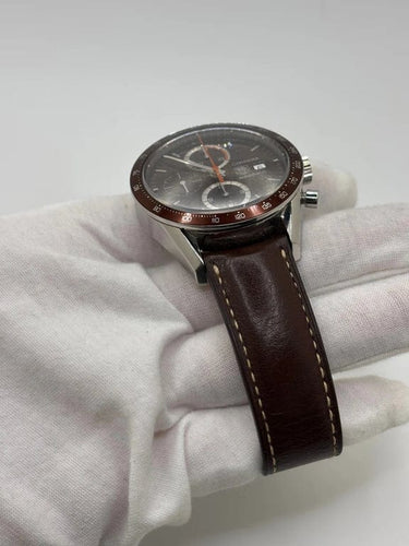 Montre TAG Heuer Carrera Calibre 16 - Montre chronographe automatique en acier 58 Facettes