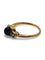 Bague 53 Bague en or rose 18K avec saphir cabochon et diamants 58 Facettes