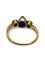 Bague 53 Bague en or rose 18K avec saphir cabochon et diamants 58 Facettes