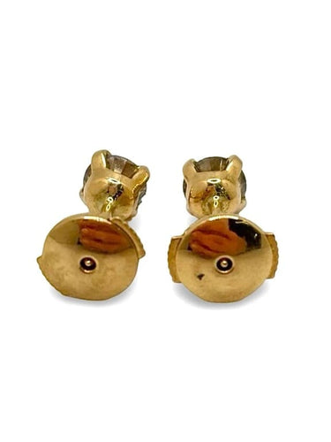 Boucles d'oreilles Puces d’oreilles en or jaune 18K et diamants 0,30 ct 58 Facettes