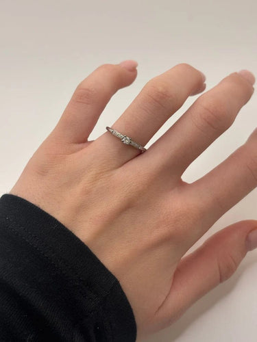 Bague 50 Mauboussin - Solitaire en or blanc et diamants 58 Facettes