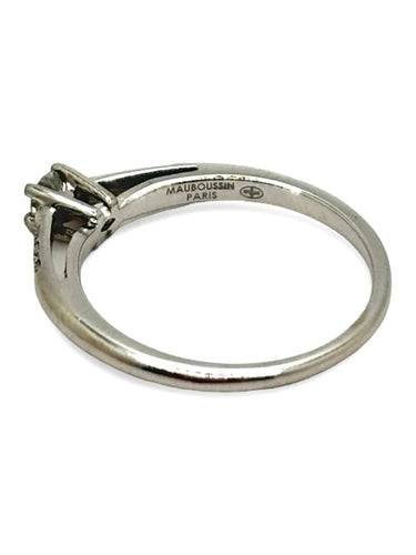Bague 50 Mauboussin - Solitaire en or blanc et diamants 58 Facettes