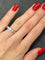 Bague 51 Alliance tour complet en or blanc 18K et diamants 2,38 ct 58 Facettes 00008901