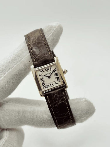 Montre Cartier Tank Française - Montre en or jaune 18K quartz 58 Facettes