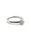 Bague 52.5 Bague solitaire en or blanc 18K avec diamant 0,30 ct 58 Facettes