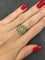 Bague 52 Bague en or rose 18K avec émeraudes et diamants 58 Facettes 00006501