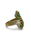 Bague 52 Bague en or rose 18K avec émeraudes et diamants 58 Facettes 00006501