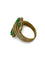 Bague 52 Bague en or rose 18K avec émeraudes et diamants 58 Facettes 00006501