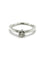 Bague 52.5 Bague solitaire en or blanc 18K avec diamant 0,30 ct 58 Facettes