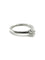 Bague 52.5 Bague solitaire en or blanc 18K avec diamant 0,30 ct 58 Facettes