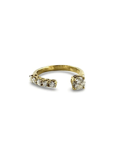 Bague 53 Bague en or jaune 18K et diamants 0,78 ct 58 Facettes 00000601