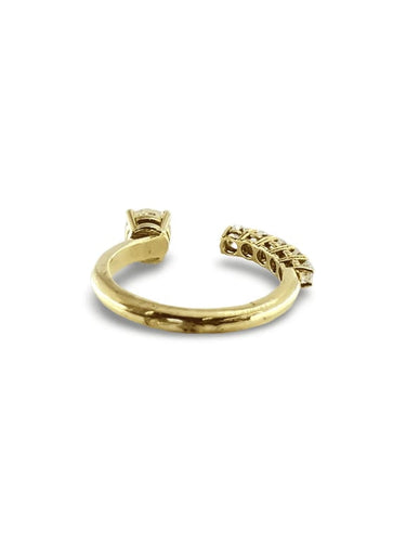 Bague 53 Bague en or jaune 18K et diamants 0,78 ct 58 Facettes 00000601