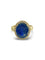 Bague 59 Bague en or jaune 18K avec saphir 7 carats et diamants 58 Facettes 00008401