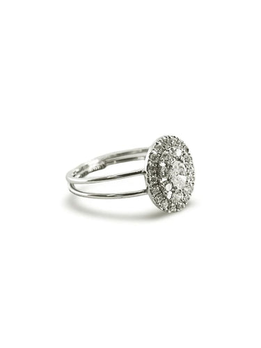 Bague 51 Bague en or blanc 18K et diamants 0,82 ct 58 Facettes 00006001