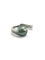 Bague 51 Bague en or blanc 18k avec perle de Tahiti et diamants 58 Facettes 00006201