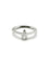 Bague 53 Bague solitaire en platine 950 avec diamant poire 0,45 ct 58 Facettes 00011101