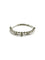 Bague 56 Alliance en or blanc 18K sertie de diamants 58 Facettes 00003901