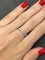 Bague 56 Alliance en or blanc 18K sertie de diamants 58 Facettes 00003901