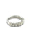Bague 51 Demi-alliance - Bague en or blanc 18K et diamants 58 Facettes