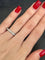 Bague 51 Demi-alliance - Bague en or blanc 18K et diamants 0,72 ct 58 Facettes 00024701