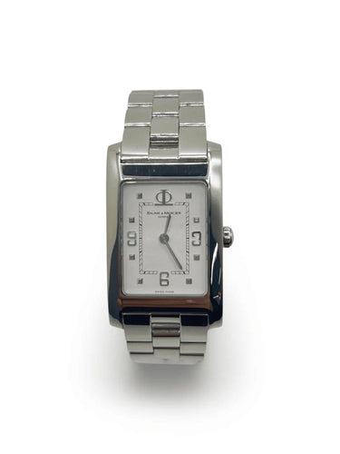 Montre Baume & Mercier Hampton MV045063 - Montre quartz en acier 24 x 40 mm 58 Facettes