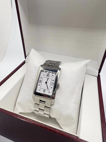 Montre Baume & Mercier Hampton MV045063 - Montre quartz en acier 24 x 40 mm 58 Facettes