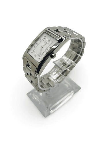 Montre Baume & Mercier Hampton MV045063 - Montre quartz en acier 24 x 40 mm 58 Facettes