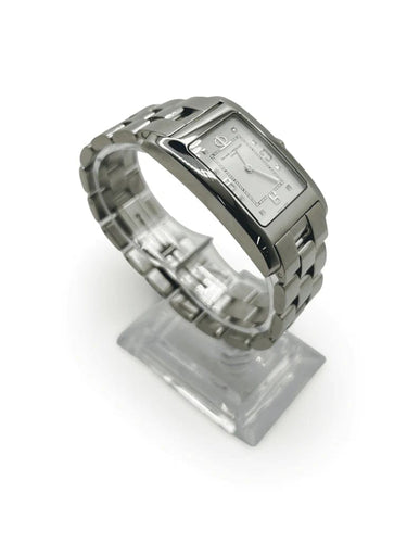 Montre Baume & Mercier Hampton MV045063 - Montre quartz en acier 24 x 40 mm 58 Facettes