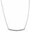Collier Collier avec pendentif en or blanc 18K et 17 diamants 58 Facettes