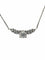 Collier Collier en or blanc 18K avec pendentif serti de diamants 58 Facettes 00018401