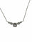 Collier Collier en or blanc 18K avec pendentif serti de diamants 58 Facettes 00018401