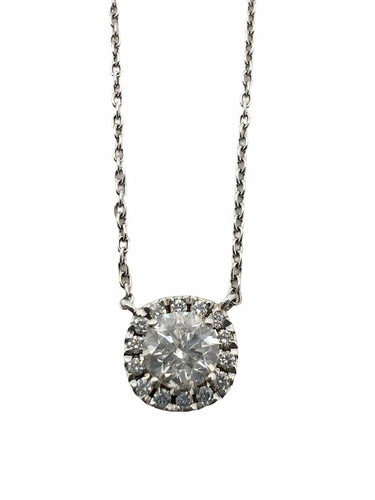 Collier Collier - Pendentif en or blanc 18K et diamants 0,67 ct 58 Facettes 00007401