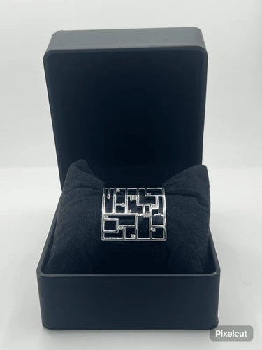 Bracelet Jean Marc Garel - Bracelet en or blanc 18K serti de diamants 58 Facettes 00026301