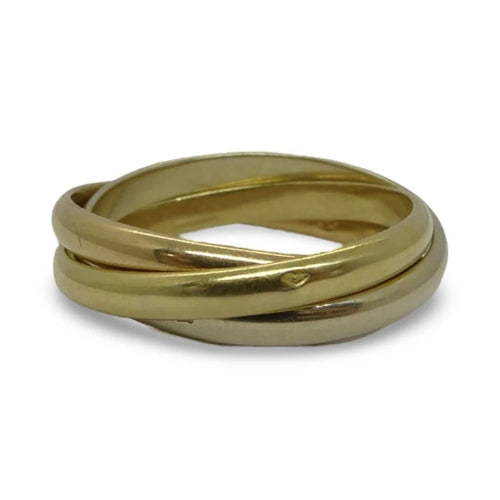 Bague 54 Alliance - Bague 3 ors en or 18K (750) 58 Facettes
