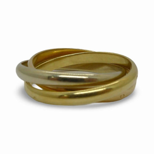 Bague 54 Alliance - Bague 3 ors en or 18K (750) 58 Facettes