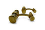 Boutons de manchette Bry & G - Boutons de manchette en or jaune 18K, années 1930 58 Facettes