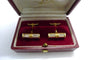 Boutons de manchette Bry & G - Boutons de manchette en or jaune 18K, années 1930 58 Facettes