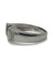 Bague 49.5 Bague en or blanc 18K sertie d’un saphir non chauffé et diamants 58 Facettes 00037801