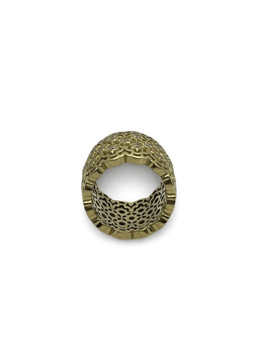 Bague 52 Bague vintage sertie de diamants en or jaune 18K 58 Facettes