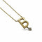 Collier Vanrycke Abécédaire - Collier pendentif initiale B en or jaune 18K diamant 58 Facettes 00045201