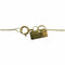 Collier Vanrycke Abécédaire - Collier pendentif initiale B en or jaune 18K diamant 58 Facettes 00045201