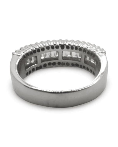 Bague 52 Bague en or blanc 18K sertie de diamants 1 ct 58 Facettes 00033501