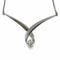 Collier Collier en or blanc 18K avec diamant naturel 0,28 ct 58 Facettes
