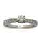 Bague 50 Bague en or blanc 18K sertie de diamants 0,53 ct 58 Facettes 00044101