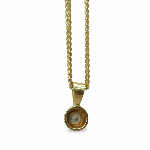 Collier Collier en or jaune 18K serti d’un diamant 0,30 ct 58 Facettes