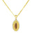 Pendentif Pendentif en or jaune 18K à topaze impériale et diamants 58 Facettes