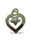Pendentif OJ.Perrin - Pendentif cœur en or blanc 18K 58 Facettes 00009101