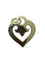 Pendentif OJ.Perrin - Pendentif cœur en or blanc 18K 58 Facettes 00009101